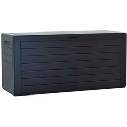Prosperplast Boîte de jardin verrouillable anthracite 280L Woodebox