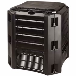 Conteneur de compostage, conçu pour composter divers types de déchets biodégradables et produire un engrais naturel. La forme ...