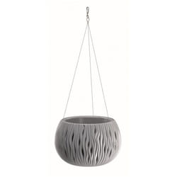 Prosperplast - bol sandy ws en plastique avec réservoir de couleur Stone Grey, 16,1 (hauteur) x 23,8 (largeur) x 23,8 (profondeur) cm
