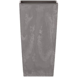 Prosperplast - 19 l Urbi Square Effect pot haut en plastique 19 l avec réservoir en gris clair, 44,9 (h) x 24 (l) x 24 (p) cms - Gris clair