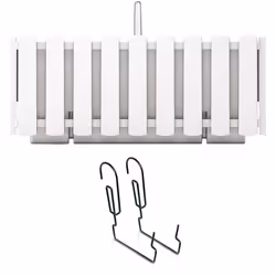 Jardinier du balcon de la basse de borne FencyCase W Collection Dimensions: 380x180x162 Blanc Intègre des crochets pour tenir ...