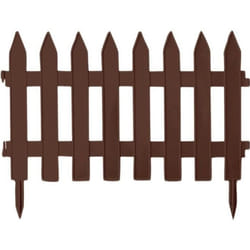 Clôture de jardin - PROSPERPLAST - Garden Classic - 32 m - Marron - PVC