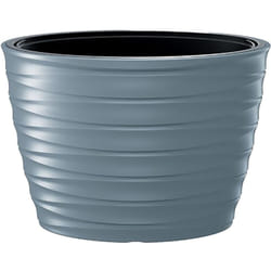 Prosperplast - Freze Fleur - ovale 55L., Avec dépôt, dimensions (mm) 593x393x420, couleur gris clair