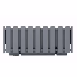 Boîte à fleurs jardinière à suspendre 38cm gris Prosperplast Boardee Fencycase