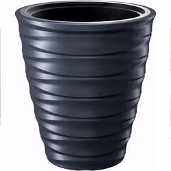 Pot de fleurs rond - Prosperplast - Freze DBFE400-S433 - Anthracite - 18L/28L - Résistant UV