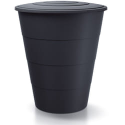Prosperplast - Baril de pluie 210L Baril de pluie en plastique lisse de couleur anthracite 75,3 (l) x 75,3 (l) x 86,5 (h) cm