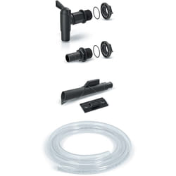 Prosperplast - Ensemble accessoire pour les dépôts / barils d'eau de pluie (5 pièces) ICASet 5, Dimensions (mm) 300x40x370