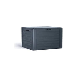 Coffre de jardin - Prosperplast - Woodebox MBWL140-S433 - 140L - Anthracite - Plastique