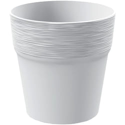 Prosperplast - Pot de fleurs rond en plastique 12 cm blanc Furu