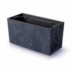 Prosperplast - Jardinera pour Balcón Urbi Case Beton Effet, Dimensions (mm) 395x185x195, couleur anthracite - Gris foncé