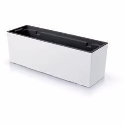 Pot de fleurs allongé Urbi DUC600 avec insert - BlancSpécifications: longueur - 58,5 cm largeur - 18,5 cm hauteur - 19,5 cm c ...