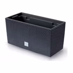 Pot de fleurs allongé RATO Case DRC400 - AnthraciteSpécifications: longueur - 39,5 cm largeur - 18,5 cm hauteur - 19,5 cm cap ...
