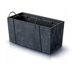Prosperplast - Pot de fleurs pour balcon Urbi Effet Béton DUC400EW Anthracite