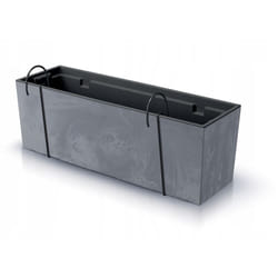 Prosperplast - Effet Beton de cas d'Urbi w, Dimensions (mm) 580x180x195, couleur Marengo - Gris