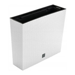 Prosperplast - Pot de fleurs allongé et haut rato Case DRC600T Blanc