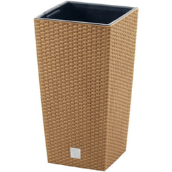 Couleur ocre, avec dépôt, Eco carré 29 x 55 cm, capacité de 14 A capacité.