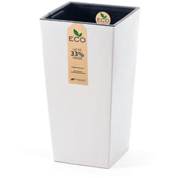 Prosperplast - Macétero carré, avec dépôt, de 19,5x19,5x37,5 cm, capacité de 5 l.
