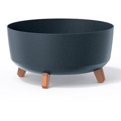 Prosperplast - Pot de fleurs bas 14,3L avec pieds amovibles et insert 380 mm, anthracite