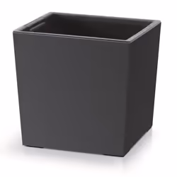 Pot de fleurs avec bac intérieur Prosperplast 2in1 Cache-pot Plastique Carré 24 cm x 24 cm x 235 cm anthracite
