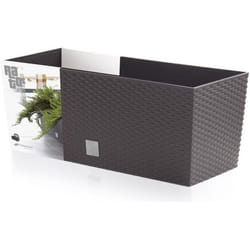 PROSPERPLAST Rato Case Antracyt DRTC500 S433 Pot de fleur rotin style décoration
