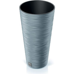 Prosperplast - Pot de fleurs rond avec reserve d´eau 7,5 l gris galet - furu