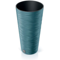 Pot de fleurs rond avec reserve d´eau 7,5 l bleu - furu