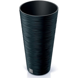 Pot de fleurs rond avec reserve d´eau 15 l anthracite - furu