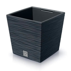 Jardiniere Prosperplast Furu Square Low pot de fleurs avec insert DFS300-S433 - couleur anthracite - 14/19L