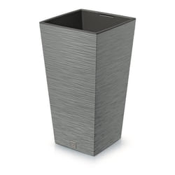 Pot de fleurs Prosperplast FURU SQUARE DFSH200-422U 200x200x380mm - couleur beton