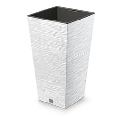Pot de fleurs Prosperplast FURU SQUARE DFSH200-S449 200x200x380mm - couleur blanc