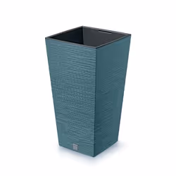 Pot de fleurs Prosperplast FURU SQUARE DFSH240-5415C 240x240x450mm - couleur bleu scandinave