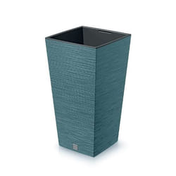 Pot de fleurs Prosperplast FURU SQUARE DFSH240-5415C 240x240x450mm - couleur bleu scandinave