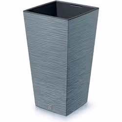 La collection Furu présente ce rempotage de couleurs de ciment et avec des dimensions de 26,5 x 26,5 x 50 cm, avec une capaci ...