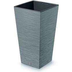Pot de fleurs avec reserve d´eau 29x29x55cm gris galet - FURU