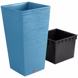 Pot de fleurs Furu Square DFSH300 avec insert - BleuSpécifications du pot de fleurs: longueur - 29,5 cm largeur - 29,5 cm hau ...