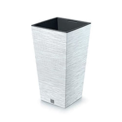 Pot de fleurs Prosperplast FURU SQUARE DFSH350-S449 345x345x660mm - couleur blanc