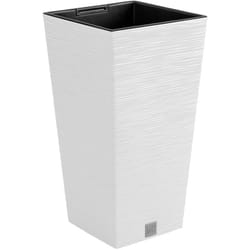Prosperplast - Pot de fleurs avec reserve d´eau 39x39x75cm blanc - furu
