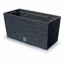 Pot de fleurs allongé FURU DFC400 avec insert - Anthracite Spécification: longueur - 39,5 cm largeur - 18,5 cm hauteur - 19,5 ...