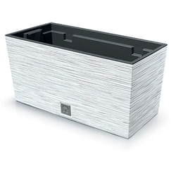 Prosperplast - Pot de fleurs avec reserve d´eau 8 l blanc - furu