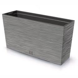 Bac à plantes avec insert Prosperplast Furu Case Middle Plastique 77x235x41cm (couleur Béton)