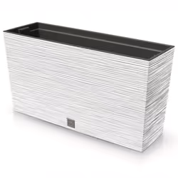 Bac à plantes avec insert Prosperplast Furu Case Middle DFC800M-S449 Plastique 77x235x41cm (Blanc)