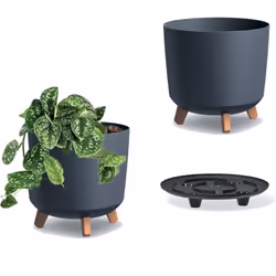 Pot de fleurs sur pieds GRACIA TUBUS DGTL300L - Anthracite Spécifications: diamètre du dessus - 29,8 cm hauteur - 28,5 cm mat ...