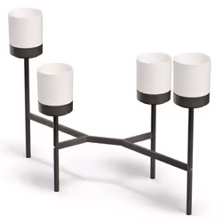 Support pour fleurs avec 4 pots Prosperplast Bloomie Stand Support pour plantes Pot de fleurs 125x55x815cm Cadre métallique b ...