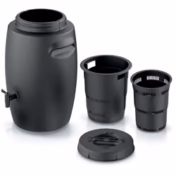 Réservoir d'engrais de jardin COMBIOLIQ 55 l., Noir. Conteneur noir pour la production d'engrais d'une capacité de 55 l. Donn ...