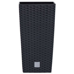 PROSPERPLAST Rato 26,6l pot avec insert 26,5 x 26,5 x 50 cm anthracite