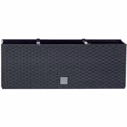 Pot de fleurs auto-arrosant RATO Case DRTC600 - anthracite Le pot de fleurs de balcon allongé Rato Case avec une texture qui  ...