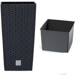 Prosperplast - Marmite Rato de 11,4 litres avec insert 20 x 20 x 37,6 cm en couleur anthracite - Anthracite