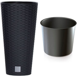 Pot de fleurs haut rato DRTUS250 avec insert Anthracite