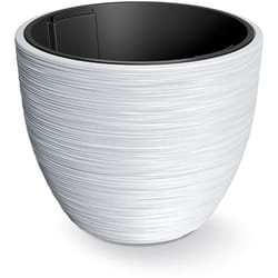 Prosperplast - Pot de Fleurs Blanc avec réservoir Collection Furu 47 x 47 x 38,5 cm, capacité 53 l.