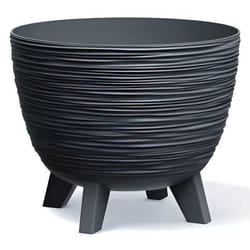 Pot de fleurs Prosperplast diamètre 236 mm pieds anthracite DFUR240-S433 Furu